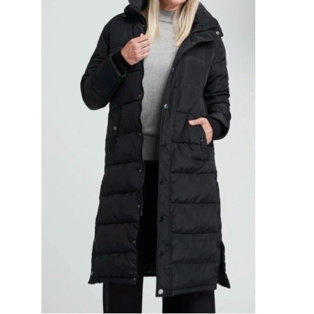 $285 NWT Black Free People x Universal Standard Everest Long Puffer Jacket Sz XS